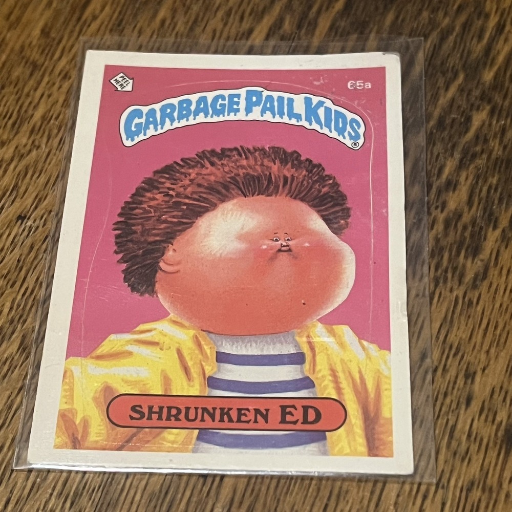 Vintage 1985 Topps Garbage Pail Kids Series 2 Shrunken Ed 65a MATTE BACK GPK BB2